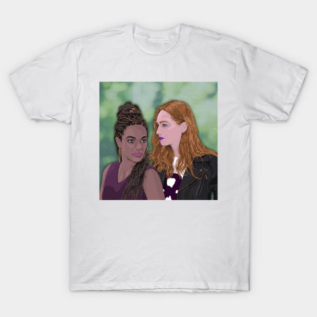 Sense8 Nomi and Amanita T-Shirt by mpmi0801